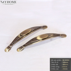 Tay nắm tủ tân cổ điển vintage màu đồng SH8304