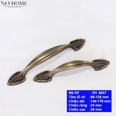 Tay nắm tủ tân cổ điển màu đồng SH8837