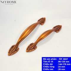 Tay nắm tủ tân cổ điển Vintage màu đồng SH8837