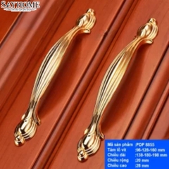 Tay nắm tủ tân cổ điển Vintage màu vàng gold SH8855