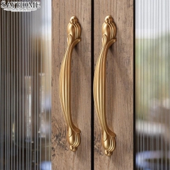 Tay nắm tủ tân cổ điển vintage màu vàng SH8855