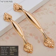 Tay nắm tủ tân cổ điển màu vàng gold SH8857