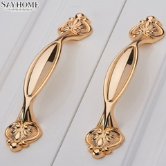 Tay nắm tủ tân cổ điển màu vàng gold SH8857