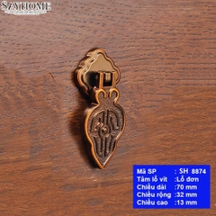 Tay nắm tủ tân cổ điển vintage màu đồng SH8874