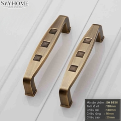 Tay nắm tủ tân cổ điển màu đồng SH8936