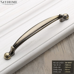 Tay nắm tủ tân cổ điển vintage màu đồng SH8987