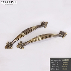 Tay nắm tủ tân cổ điển Vintage màu đồng SH9335
