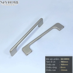 Tay nắm tủ hiện đại màu bạc SH8956