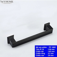 Tay nắm tủ hiện đại màu đen mờ SH8881