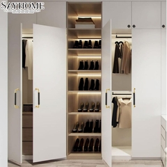 Tay nắm tủ hiện đại màu đen vàng gold SH8110