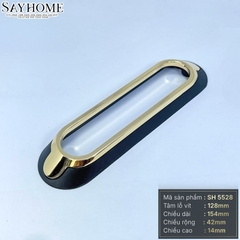 Tay nắm tủ hiện đại màu đen vàng SH5528