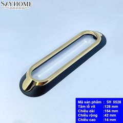 Tay nắm tủ hiện đại màu đen vàng SH5528