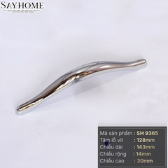 Tay nắm tủ hiện đại màu inox bóng SH9365