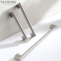 Tay nắm tủ hiện đại màu inox bóng mờ SH023