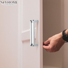 Tay nắm tủ hiện đại màu inox SH5081