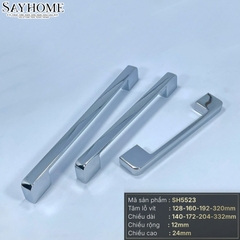 Tay nắm tủ hiện đại màu inox bóng SH5523