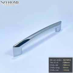 Tay nắm tủ hiện đại màu inox SH5653
