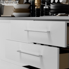 Tay nắm tủ hiện đại màu inox SH9386