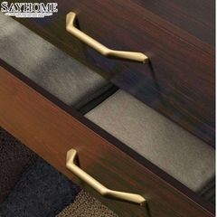 Tay nắm tủ hiện đại màu vàng mờ SH3351