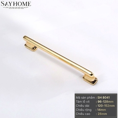 Tay nắm tủ hiện đại màu vàng gold SH8041