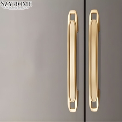 Tay nắm tủ tân cổ điển màu vàng gold SH1050