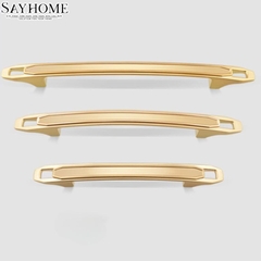 Tay nắm tủ tân cổ điển màu vàng gold SH1050