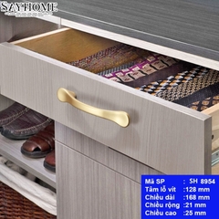 Tay nắm tủ hiện đại màu vàng mờ SH8954