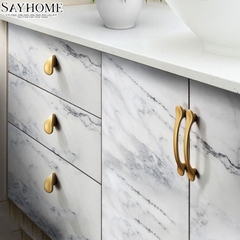 Tay nắm tủ hiện đại màu vàng mờ SH8954