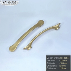 Tay nắm tủ hiện đại màu vàng mờ SH8954