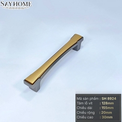 Tay nắm tủ tân cổ điển màu vàng gold xám SH8924