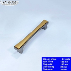 Tay nắm tủ hiện đại màu vàng mờ xám SH8924
