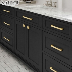 Tay nắm tủ hiện đại màu vàng xước SH5523