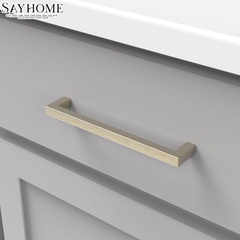 Tay nắm tủ hiện đại màu bạc SH5108