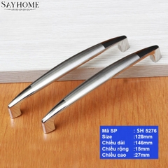 Tay nắm tủ hiện đại màu inox bóng SH5276