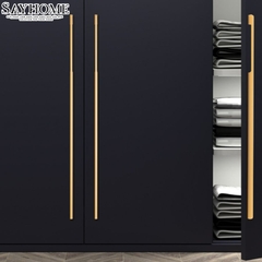 Tay nắm tủ hiện đại màu vàng và đen SH5511