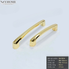 Tay nắm tủ hiện đại màu vàng gold 18k SH5514