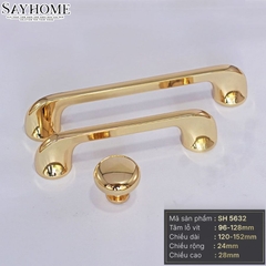 Tay nắm tủ hiện đại màu vàng gold SH5595