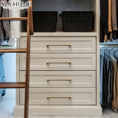 Tay nắm tủ hiện đại màu vàng gold SH5595