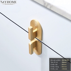 Tay nắm tủ hiện đại màu vàng gold SH8036