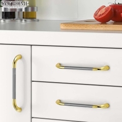 Tay nắm tủ hiện đại màu bạc vàng SH8293 tại thành phố Hồ Chí Minh