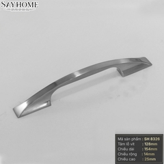 Tay nắm tủ hiện đại màu inox SH8326