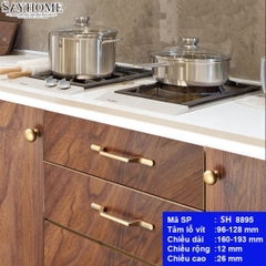 Tay nắm tủ hiện đại màu vàng mờ SH8895