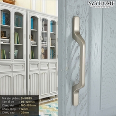 Tay nắm tủ hiện đại màu bạc SH8895