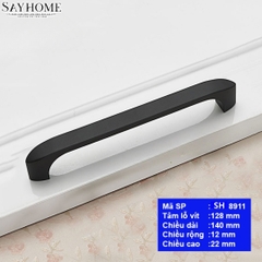 Tay nắm tủ hiện đại màu đen SH8911