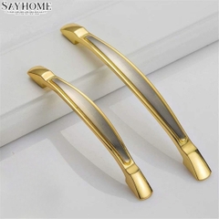 Tay nắm tủ tân cổ điển Vintage màu vàng SH8930