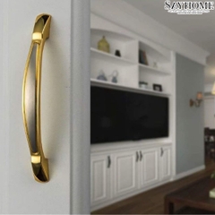 Tay nắm tủ tân cổ điển Vintage màu vàng SH8930
