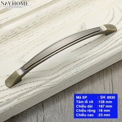 Tay nắm tủ tân cổ điển vintage màu đồng SH8930
