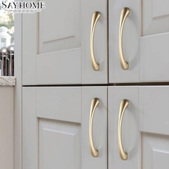 Tay nắm tủ hiện đại màu vàng gold SH8958