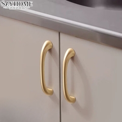 Tay nắm tủ hiện đại màu vàng gold SH8958