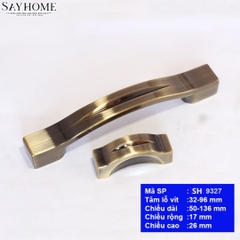 Tay nắm tủ tân cổ điển vintage màu đồng SH9327